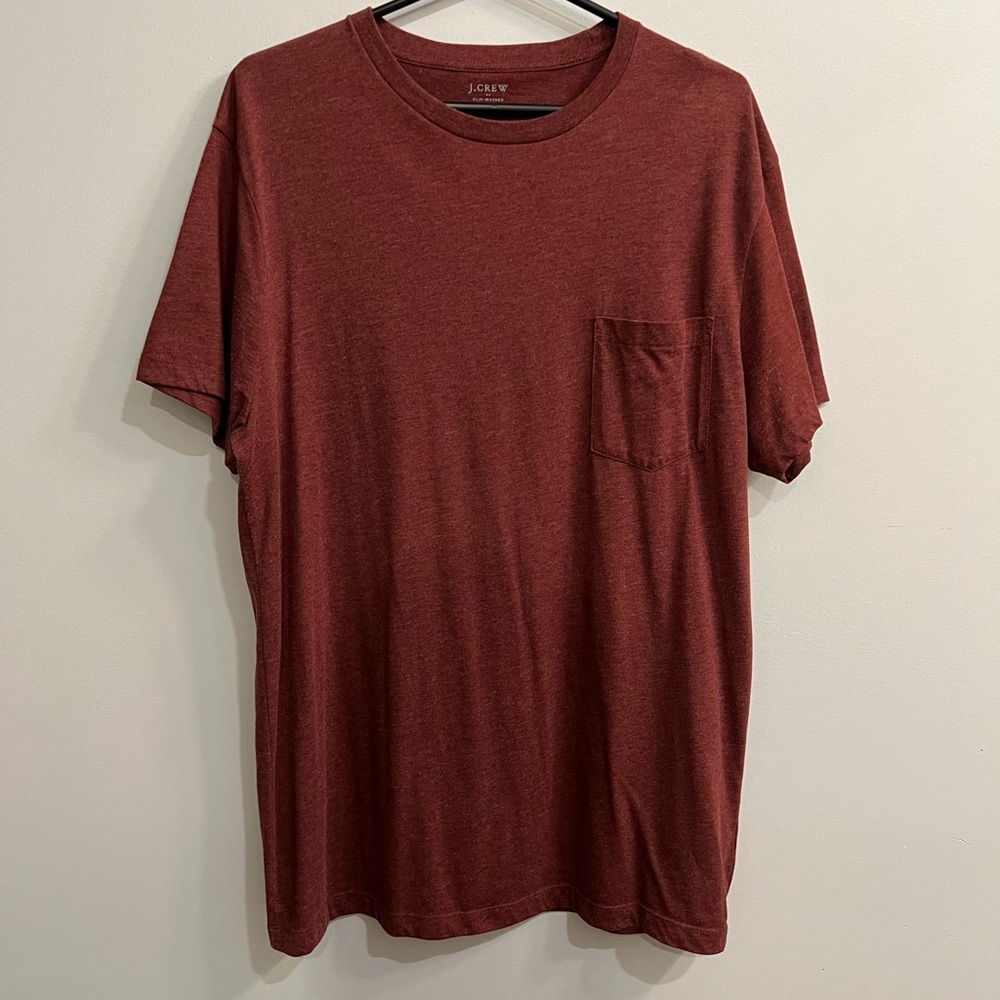J.Crew - Slim-Washed Fit T-shirt - Maroon - X-Large